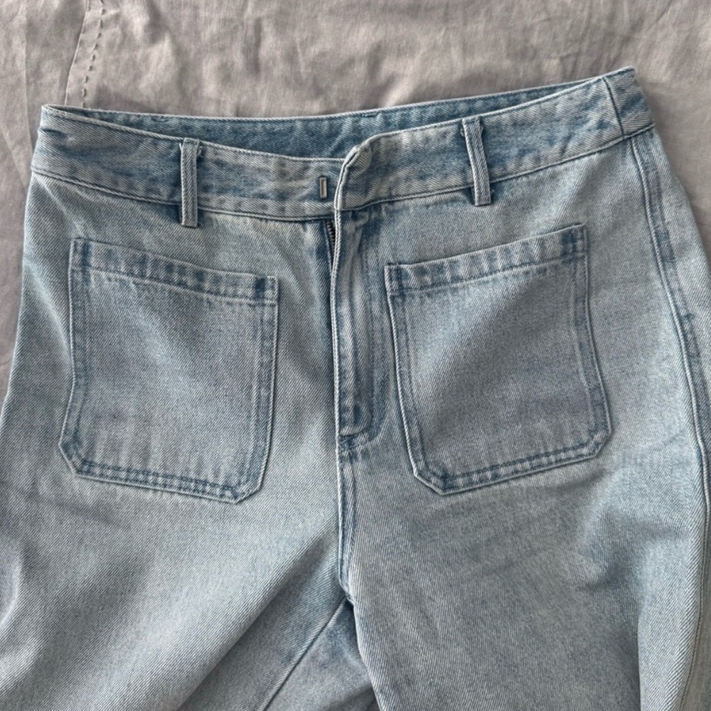 Dior Light Wash Wide Leg Jeans Women’s Size 26 High Rise Designer Denim - Picture 5 of 8